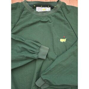Vintage Masters Tournament Pullover Windshirt Mens Green Golf Augusta National